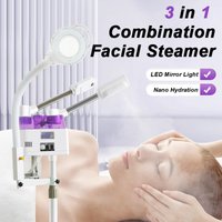 3 in 1 Facial Steamer Face Deep Clean Face Steamer 3 in 1 Face Machine w/ 8X Magnifying Adjustable Height for Salon Home Spa