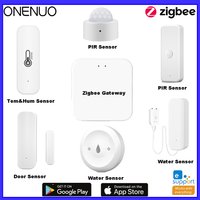 Zigbee 3.0 Gateway/Temperature and Humidity Sensor/Water Sensor/Door Sensor/PIR Sensor Support Ewelink APP Control Alert