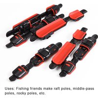 1Pcs Metal Reel Seat Deck Fishing Rod Clip Fitted Wheel Reel Rubber Cushion Tools Accessory Holder Fishing Tackle