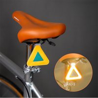 AliExpress NONE Multifunctional Elastic Reflective Triangle Sign Bicycle Saddle Hanging Reflector Night Riding Safety Warning Tag Safety protect
