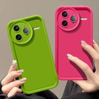 Senior Sensory Macaroon Solid Color Case for Xiaomi Poco F7 Ultra Poco X7 X6 F6 M6 Pro Luxurious Dopamine Fall Prevention Case
