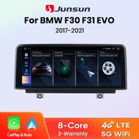 Junsun Drahtlose CarPlay Andorid Auto Auto Radio Für BMW 3/4 Serie F30 F31 F34 F32 F33 F36 2018-2021 EVO System GPS Navigation