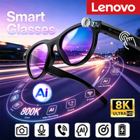 2027 Lenovo 8K HD AI Smart Glasses Real-time Translation 1600WDual Camera Bluetooth Call Shoot Audio Video Music Play Sunglasses