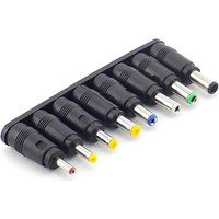 【8pcs Universal Laptop DC Power Supply Adapter Connector Plug AC DC Jack Charger Connectors Power Adapter Conversion Plug】
