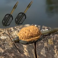 YOTO Inline Method Feeder for Carp Fishing Short Body Zinc Alloy Groundbait Weight Fishing Tackle Tools