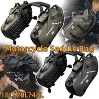Waterproof Motorcycle Saddle Bags 18L 28L 48L Motorbike Side Bag Large Capacity Moto Travel Luggage Pannier Bag Universal Fit