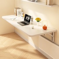 Foldable Wall Computer Desk White Wall Hanging Wall Side Table Student's Simple Writing Desk Dining Table