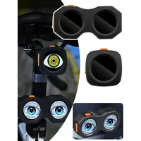 AliExpress Rechargeable Devil Light Rearview Mirror For Motorcycle Bicycle 3D Dynamic LED Eye Remote Control USB Modification Lights