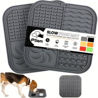 Silicone Slow Feeder Mat Pet Lick Pet Slow Food Plate Bathing Distraction Silicone Dog Sucker Food Training Dog Feeder Supplies