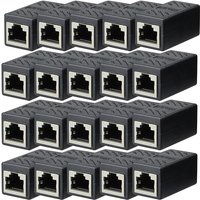 1/10/20pcs RJ45 Ethernet Coupler Female to Female Inline Adapter For Cat8/Cat7/Cat6/Cat5e Cable Extender For PC/Router/PS5/Xbox