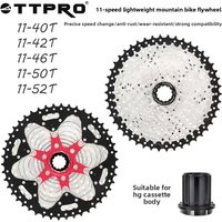 AliExpress NONE TTPRO MTB Bicycle 11 Speed Cassette 11-36/40/42/46/50/52T 11V Mountain Bike Sprocket K7 Chain Bike Freewheel Cycling Accessories