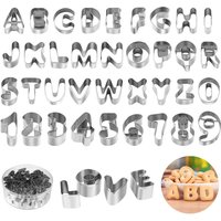 Number Fruit Cutters Alphabet Letter Cookie Cutter Set Decorating Tools Fondant Cutter Set
