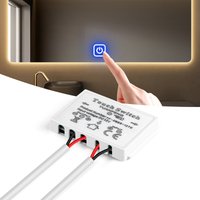 Dimmable Home Lighting Touch Switch 12V Bathroom Smart Mirror Touch Sensor Control Switch CCT Adjustable Work With 1-5mm Glass