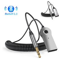 Bluetooth 5.0 Car Transmitter Receiver Usb To 3.5Mm Jack Car Audio Auxiliary Hands-Free Car Speaker Kit Receiver Bt Transmitter
