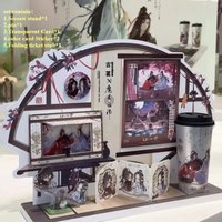 Anime Mo Dao Zu Shi Acrylic Stand Seesaw Transparent Card Ticket Stub Color Card Sticker Mdzs Pins Badge Set