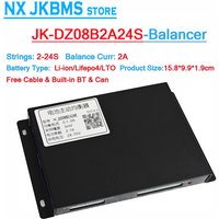 8S 16S 24S JK Balanser Equalizer B2A16S DZ08B2A24S B4A24S Lifepo4 48V Livepo4 2A 4A 10A 15A BMS Ogniwo Nmc Smart NX JKBMS DZ11 BT