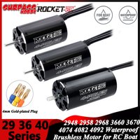 Surpass Hobby Rocket 2948 2958 2968 3660 3670 4074 4082 4092 4 Pole Brushless Motor for RC Boat Traxxas M41 Catamaran Spartan