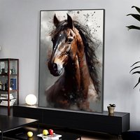 Modern Nodic Animals Wall Art Canvas Poster Owl Horse Lion Elephant Sheep Prints Picture Living Room Bedroom Home Decor