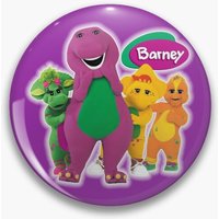 Barney The Dinosaur And Friends Customizable Soft Button Pin Cute Metal Creative Jewelry Decor Clothes Fashion Funny Lapel Pin