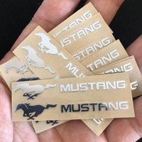 2/5/10pcs Car Styling Emblems Stickers Interior Decoration Decal for Mustang Shelby GT 350 500 Cobra Car Styling Accessories