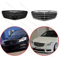 High Quality ABS Car Front AMG Style Racing Grills Silver Or Glossy Black For Mercedes-Benz S Class W221 2009-2013