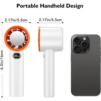 Mini Handheld Fan 120 Speed Portable Desktop Fans Instant Cooling With Ice Mode Rechargeable Stylish Fan for Women New
