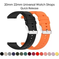 Universal 20MM/22MM Silicone Watch Strap Quick Release Silicone Wristband with Pin Buckle for Huawei Watch3/watch4/GT4