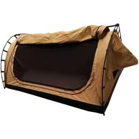 Single Swag Camping Waterproof Canvas Swag Tent 1-2 Person Dome Portable Swag Tent