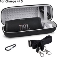 1xJBL Travel Carrying Case for JBL Charge 4 Charge 5 Speaker Hard Shell Storage Bag with Hand strap Shoulder strap and Carabiner