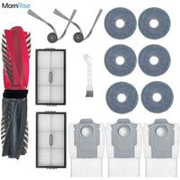 Accessories Kit For Roborock Saros 10R/Qrevo Curv 2 Pro Vacuum Cleaner Replacement Parts Main Brush Filter Dust Bag Mop Pads
