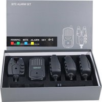 Nightlight Vibration 500m Range 6 LED Colors Waterproof JZH-RF2958 4+1 Fishing Bite Alarm Set