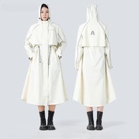 AliExpress NONE Waterproof Long Loose Windbreaker Style Hooded Raincoat Women Men Electric Bicycle Poncho Portable Outdoor Travel Hking Rainwear