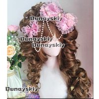 aBc01Cosplay Messiah Complex Gyaru Full Head Wig Costume 70CM Harajuku Hairpiece Gal Volume Curly Wig Natural Heat Resistant Wig
