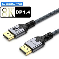 UGOURD DP1.4 Cable 8K 60HZ DP 1.4 1.2 Cable 4K 120HZ 144HZ UHD Ultra high definition video Displayport cable 3m 5m for projector