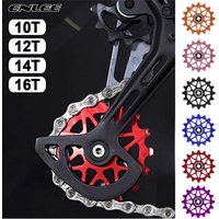 AliExpress enlee ENLEE Bicycle Rear Jockey Wheel Ceramic Bearing Aluminum Alloy Bike Rear Derailleur Pulley Chain Guide Wheel MTB Cycling Parts