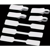100Pcs White Self-Adhesive Cable Labels Writable Cord Tags for Wire Management Office School Supplies