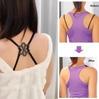 20Pcs Flower Shaped Bra Strap Clips, Non-Slip Buckles Conceal Straps For Braless Look Women Clips Invisible Buckle Holders