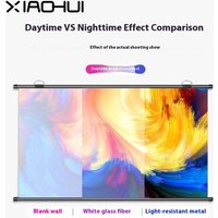 Xiaohui No-hole wall-mounted projection screen metal projection screen home projection screen 84 inches 100 inches 120 inches