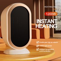 HOMFISHElectric Heater PTC Fast Heating Desktop Warm Air Heater Energy Saving Warmer Fan Warmer Machine Home Desk Fan Air Heater