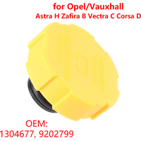 1304677 Car Radiator Expansion Tank Cap Coolant Reservoir Cover 9202799 for Opel/Vauxhall Astra H Zafira B Vectra C Corsa D