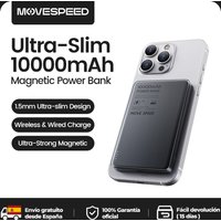 MOVESPEED S10 10000 mAh Magnetische Power Bank Schnelle Ladung Tragbare Externe Batterie Mini Wireless Powerbank für iPhone 16 Samsung