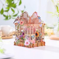 Rose Birdcage 3D Pop-Up Cardโthe perfect gift for family, friends, and loved ones.
