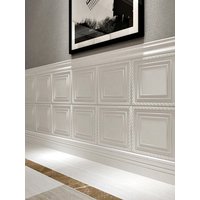 5pcs Large Size 3D Stereo Foam Wallpaper Nordic Style Pure White Plaid Wallpaper Self-Adhesive Decorations
