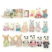1pcs Original Animal Doll Critters Families Brand New Cute Anime Forest Family Action Figure Toy Play House Doll Girl Gifts