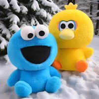 Sesame Street Q-version Plush Toys: Elmo, Cookie Monster, and Big Bird Plush Dolls, Perfect Birthday Gift for Girlfriend