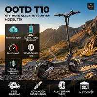 OOTD T10 E-Scooter 48V 13.5/18Ah LED Display Electric Scooter Adult 11-inch Off-Road Tire Convenient Fold EScooters image 4