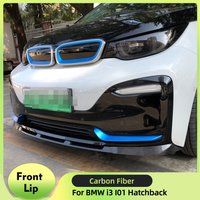 for BMW I3 I01 Hatchback 2018-2020 Front Bumper Lip Chin Spoiler Carbon Fiber / FRP Car Front Bumper Lip Spoiler