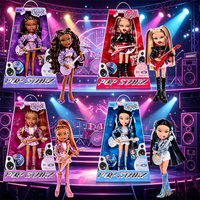 Original Bratz Angelz Pop Starz Rockstar Poseable 11.5 Inch Music Band Fashion Doll Iconic Y2K Style Collectible Toys for Girls