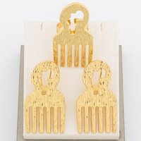Fashion Jewelry Set For Women Geometry Earrings Adjustable Ring Africa Map Jewelry Wedding Party Gifts Trend Jewelry Accessories