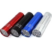 1PCS Car R134a R410 R12 Automotive Air Conditioning Repair Tools 9 LED UV Violet Fluorescent Agent Leak Detection Flashlight